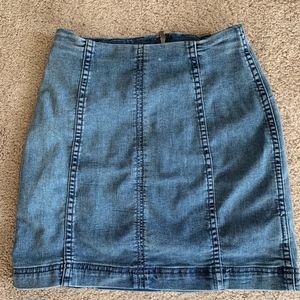 FREE PEOPLE DENIM MINI SKIRT